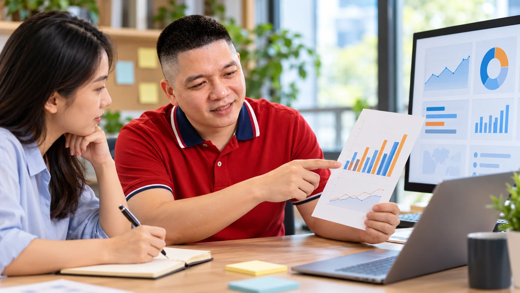 Minh họa AI: Trần Nguyên Hoàn cùng cộng sự so sánh các biểu đồ minh họa hiệu quả nội dung