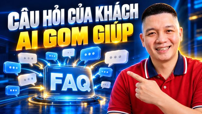 Trần Nguyên Hoàn mặc áo polo đỏ, ảnh minh hoạ bài: Cách dùng AI tổng hợp câu hỏi thường gặp của khách để tư vấn nhanh hơn
