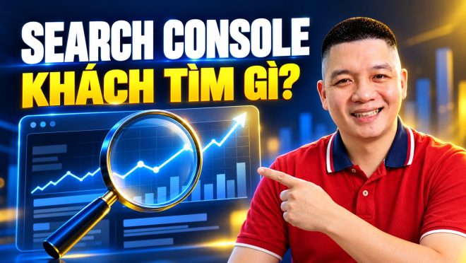 Trần Nguyên Hoàn mặc áo polo đỏ, ảnh minh hoạ bài: Cách đọc Google Search Console để biết khách đang tìm bài nào trên website