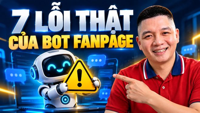 Trần Nguyên Hoàn mặc áo polo đỏ, ảnh minh hoạ bài: Tôi để AI trả lời khách trên Fanpage: 7 lỗi thật và cách sửa