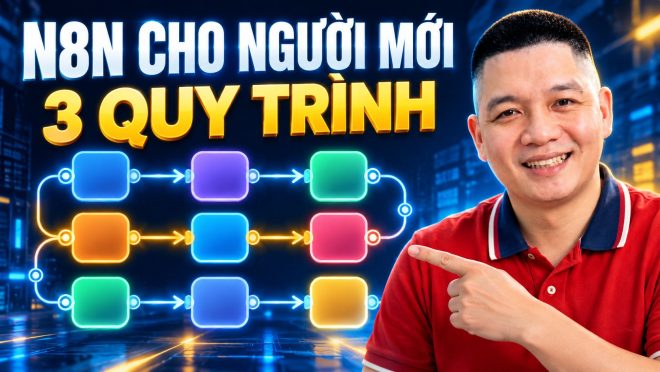 Trần Nguyên Hoàn mặc áo polo đỏ, ảnh minh hoạ bài: Hướng dẫn n8n cho người mới: 3 quy trình tự động hoá marketing có chốt an toàn