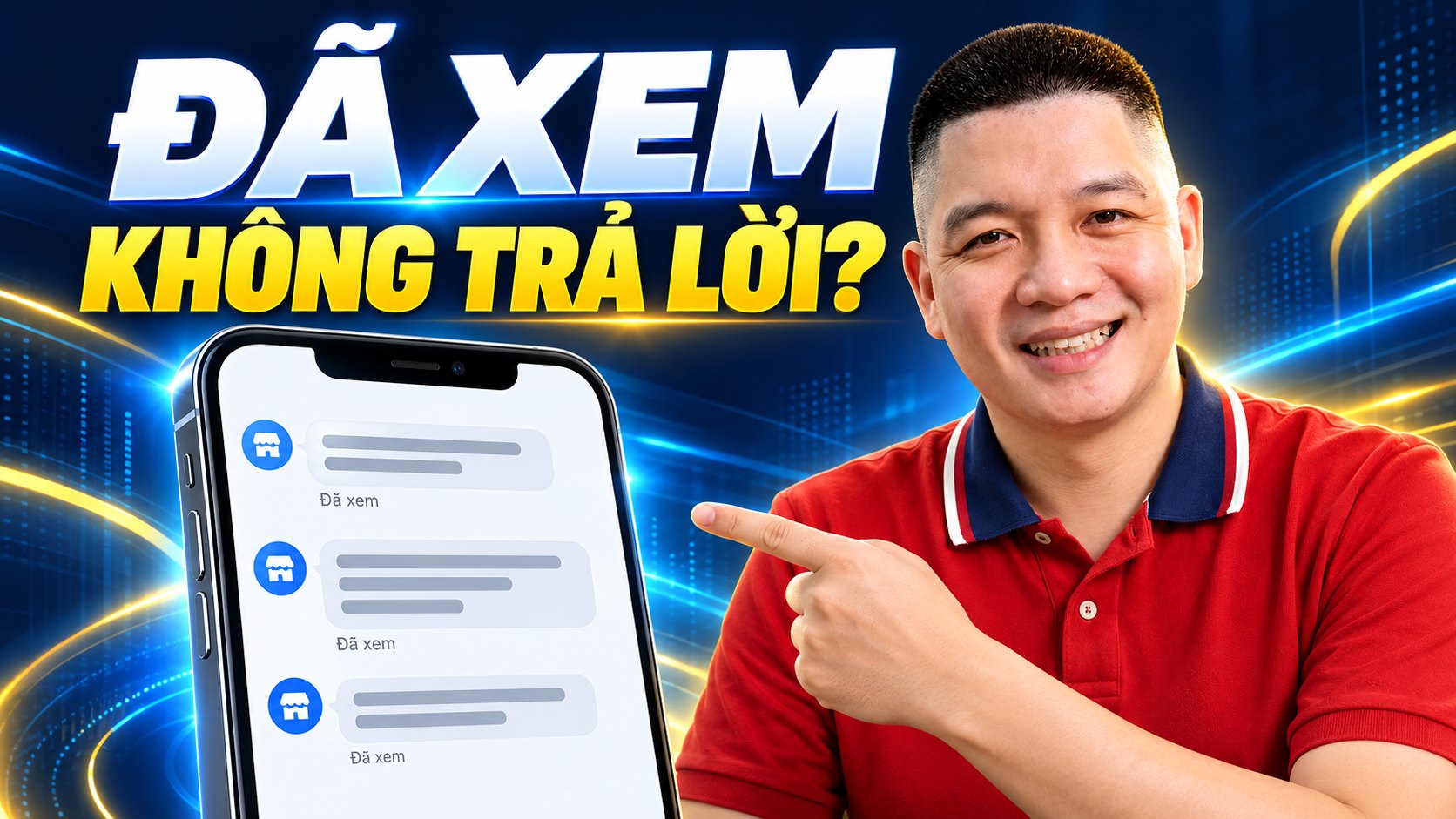 Trần Nguyên Hoàn mặc áo polo đỏ, ảnh minh hoạ bài: Khách xem tin nhắn nhưng không trả lời: 5 mẫu chăm sóc bằng ChatGPT