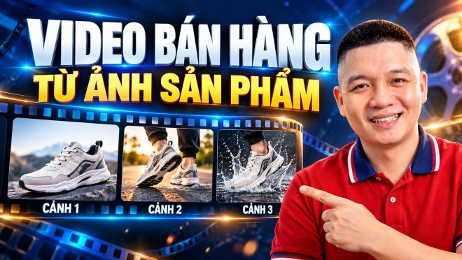 Trần Nguyên Hoàn mặc áo polo đỏ, ảnh minh hoạ bài: Làm video bán hàng bằng AI từ ảnh sản phẩm: kịch bản, chia cảnh và cách kiểm