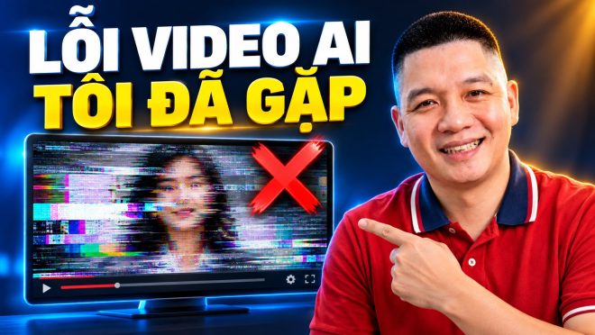 Trần Nguyên Hoàn mặc áo polo đỏ, ảnh minh hoạ bài: Những lỗi tôi từng gặp khi làm video bằng AI và bài học cho người mới