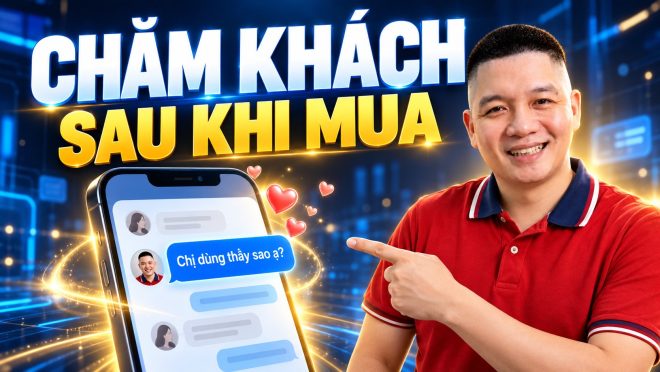 Trần Nguyên Hoàn mặc áo polo đỏ, ảnh minh hoạ bài: Cách dùng ChatGPT viết tin nhắn chăm sóc khách hàng sau mua